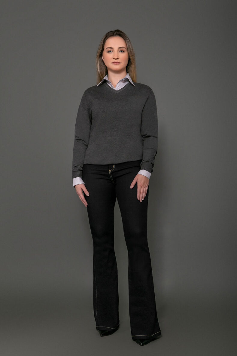 SUÉTER SICREDI FEMININO CINZA CHUMBO - Image 3