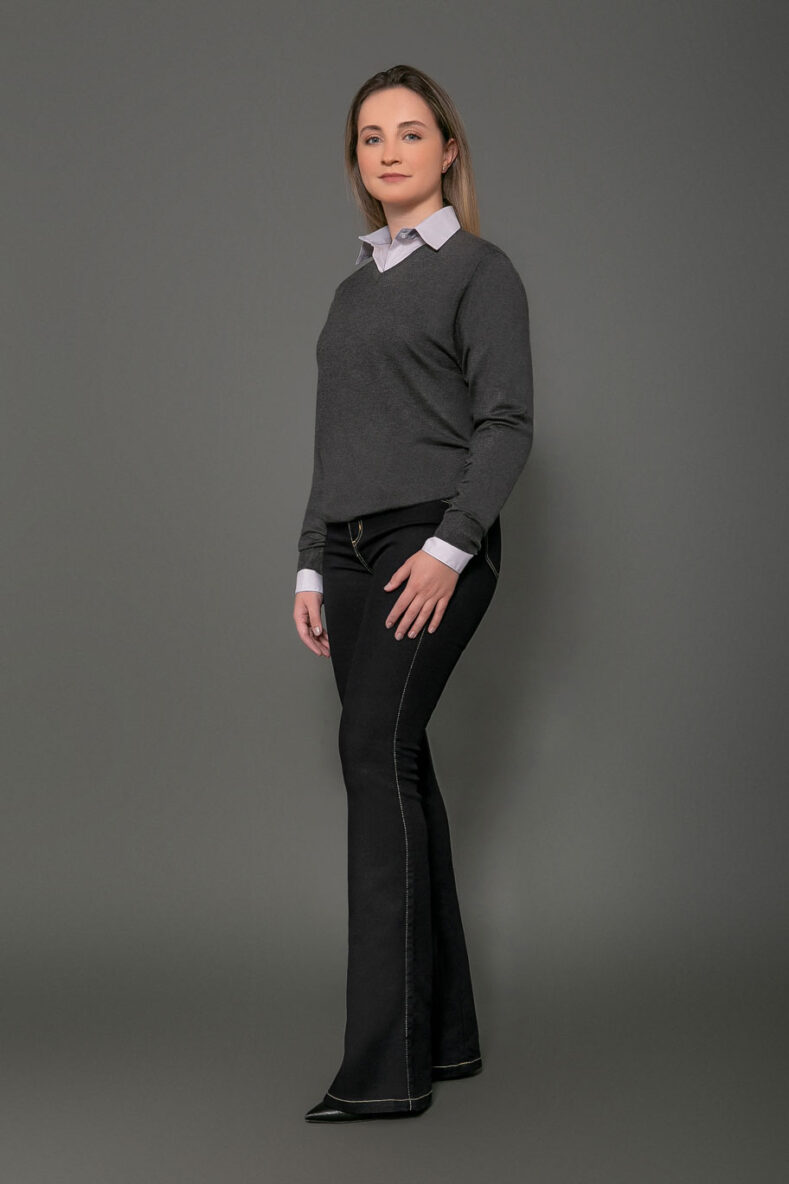 SUÉTER SICREDI FEMININO CINZA CHUMBO - Image 2