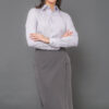 CAMISA SOCIAL TRADICIONAL SICREDI FEMININA CINZA - Image 2