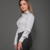 CAMISA SOCIAL TRADICIONAL SICREDI FEMININA CINZA