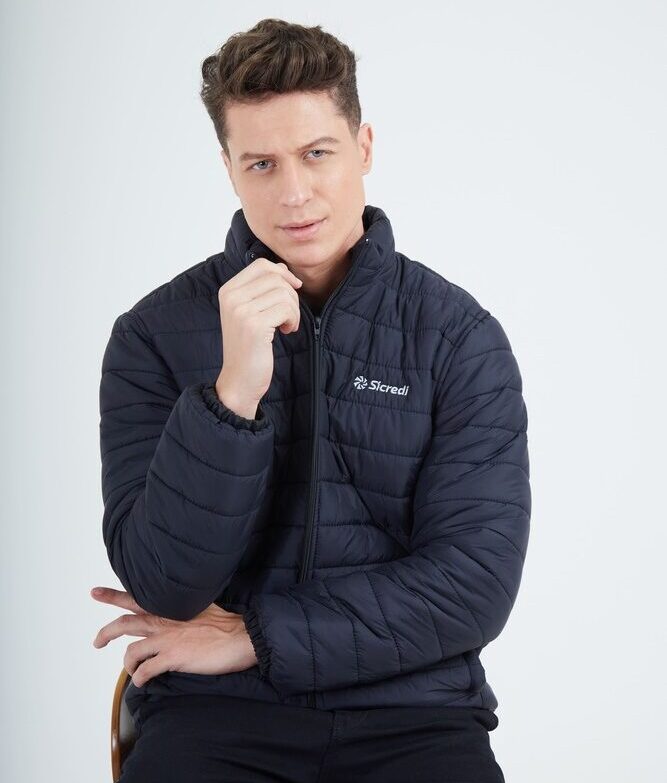 JAQUETA PUFFER NACIONAL SICREDI VLS MASCULINO PRETO