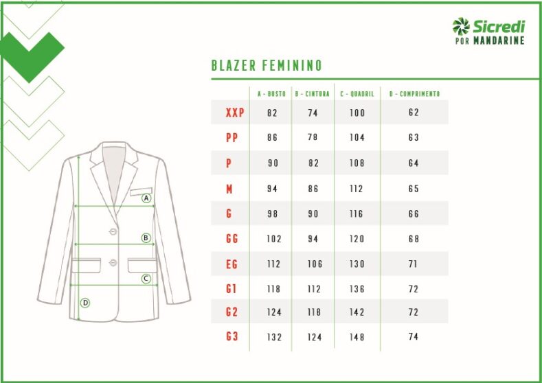 BLAZER ALFAIATARIA CLASSICA SICREDI VLS FEMININA PRETA - Image 2