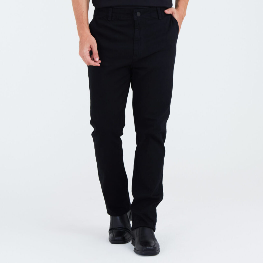 CALÇA SARJA ALL BLACK SICREDI VLS MASCULINA PRETA