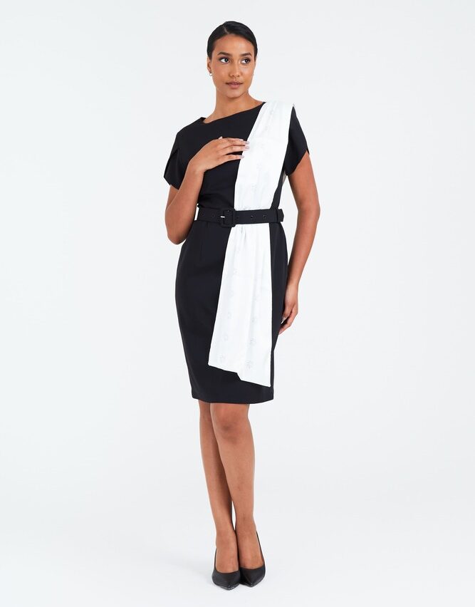 VESTIDO AFAIATARIA CLASSICA SICREDI VLS PRETA