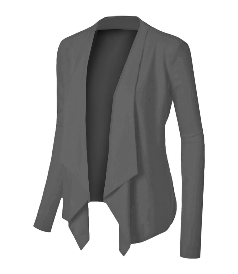 CASACO TRICOT MODAL SICREDI VLS FEMININO CINZA