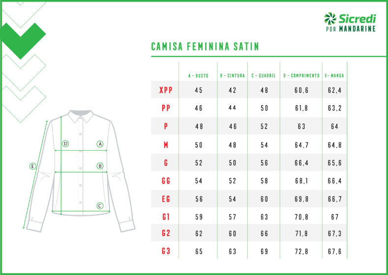 CAMISA SATIN LISA SICREDI VLS FEMININA BRANCA + REGATA UNDERWEAR - Image 3