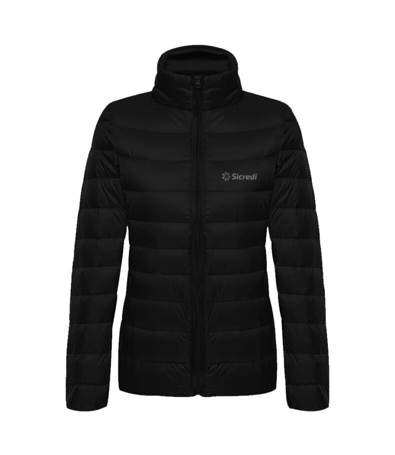 JAQUETA PUFFER NACIONAL SICREDI VLS FEMININO PRETO