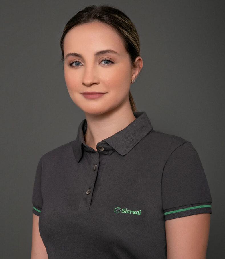 POLO SICREDI FEMININA CINZA CHUMBO